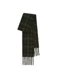 Narrow Check Alpaca Wool Blend Scarf, , hi-res