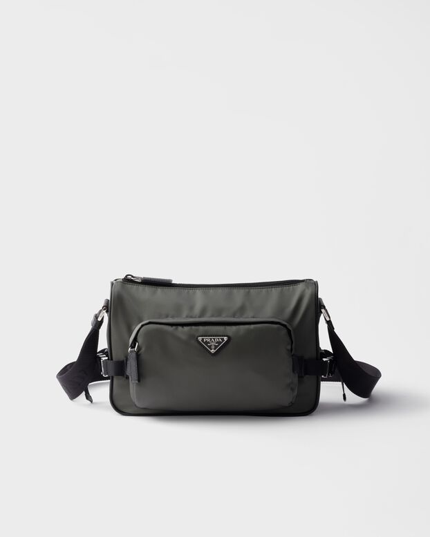 Medium Re-Nylon and Saffiano leather shoulder bag, , hi-res