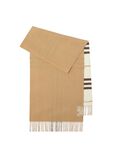 Wide Reversible Check Cashmere Scarf, , hi-res