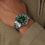 Aquis Date 43.5mm Green Dial Mens Watch, , hi-res