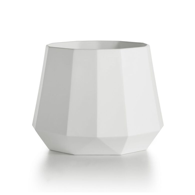 Tiffany Facets Wide Tapered Vase in Bone China, , hi-res