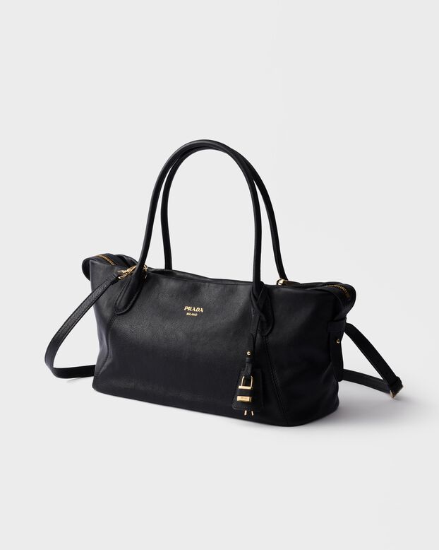 Prada Ouvert large leather tote bag, , hi-res