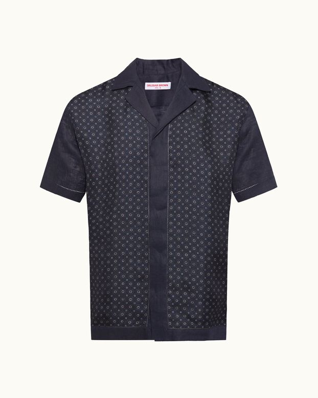 Maitan Silk Linen Solstice Night Iris, , hi-res