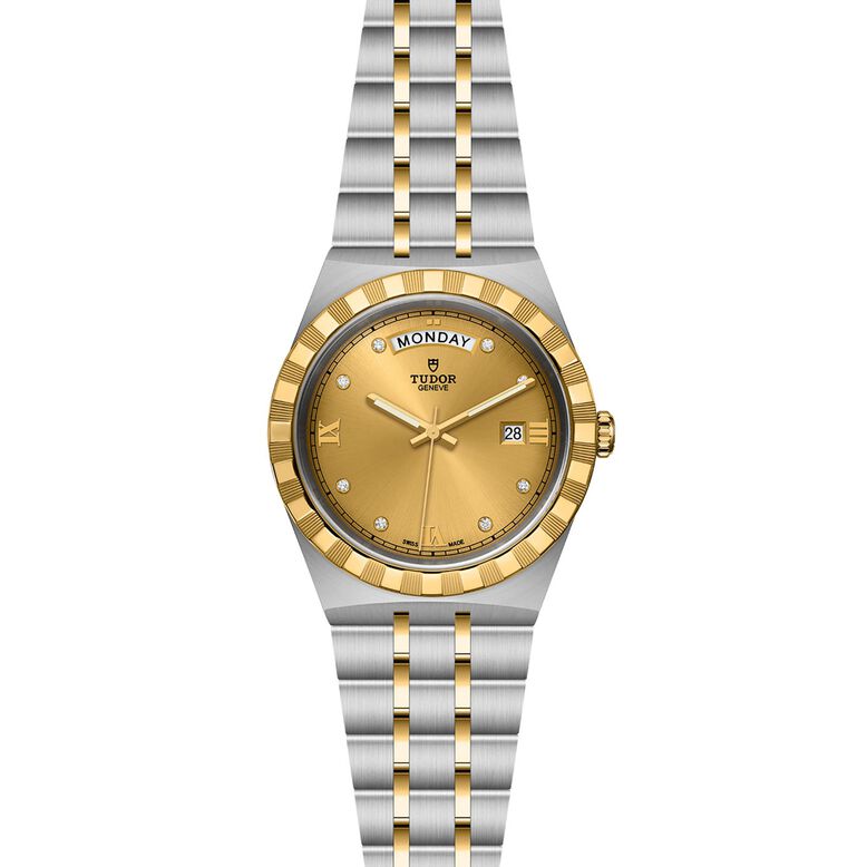 Royal Date Day 41mm, Steel Case, Champagne Dial, , hi-res