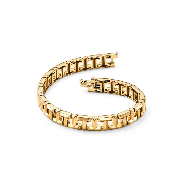 Tiffany T True narrow bracelet in 18k gold, medium, , hi-res