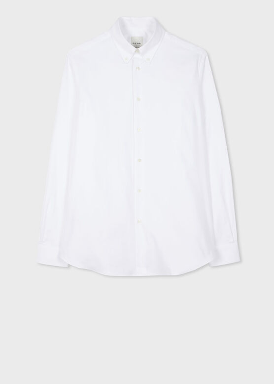Paul Smith Classic-Fit White Oxford Cotton Button-Down Shirt, , hi-res