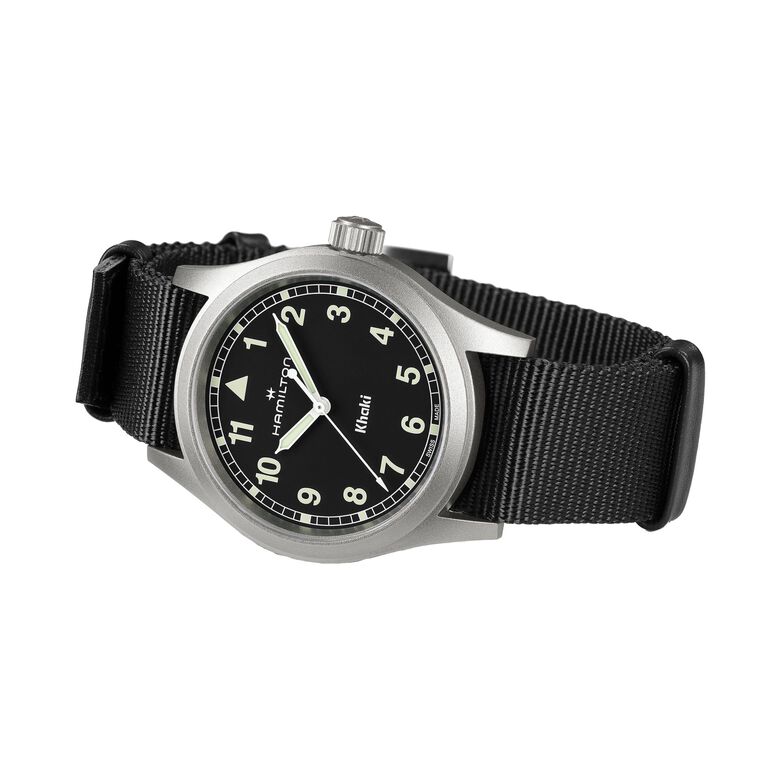 Khaki Field 38mm Unisex Watch Black, , hi-res