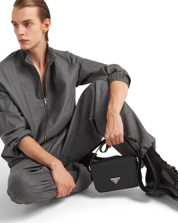 Saffiano leather shoulder bag, , hi-res