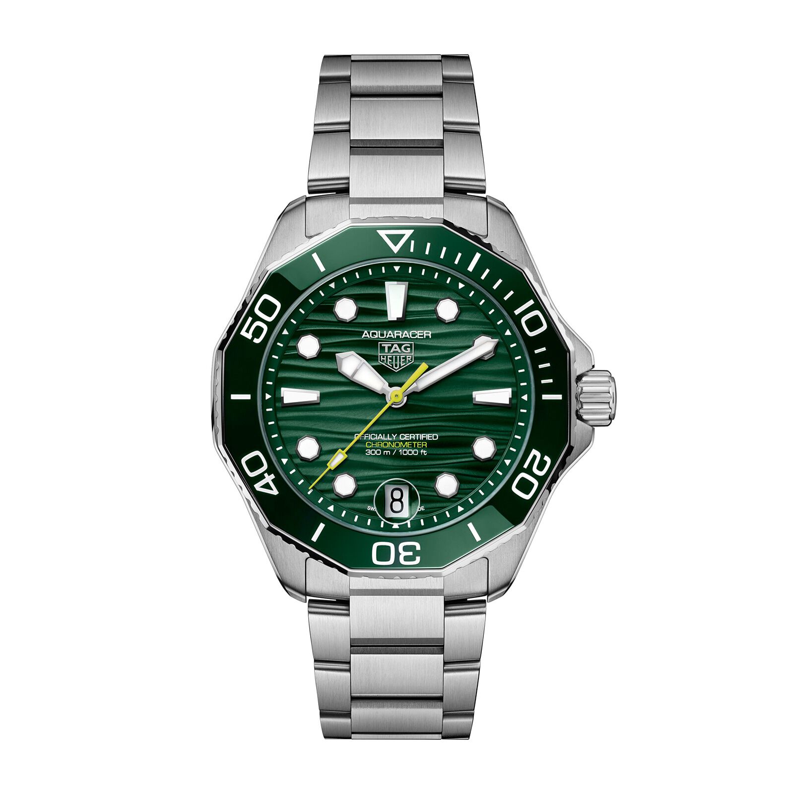 Tag Heuer Aquaracer Professional 300 Date 42mm Mens Watch Green