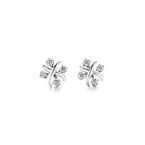 Tiffany & Co. Schlumberger Lynn earrings in platinum with diamonds.