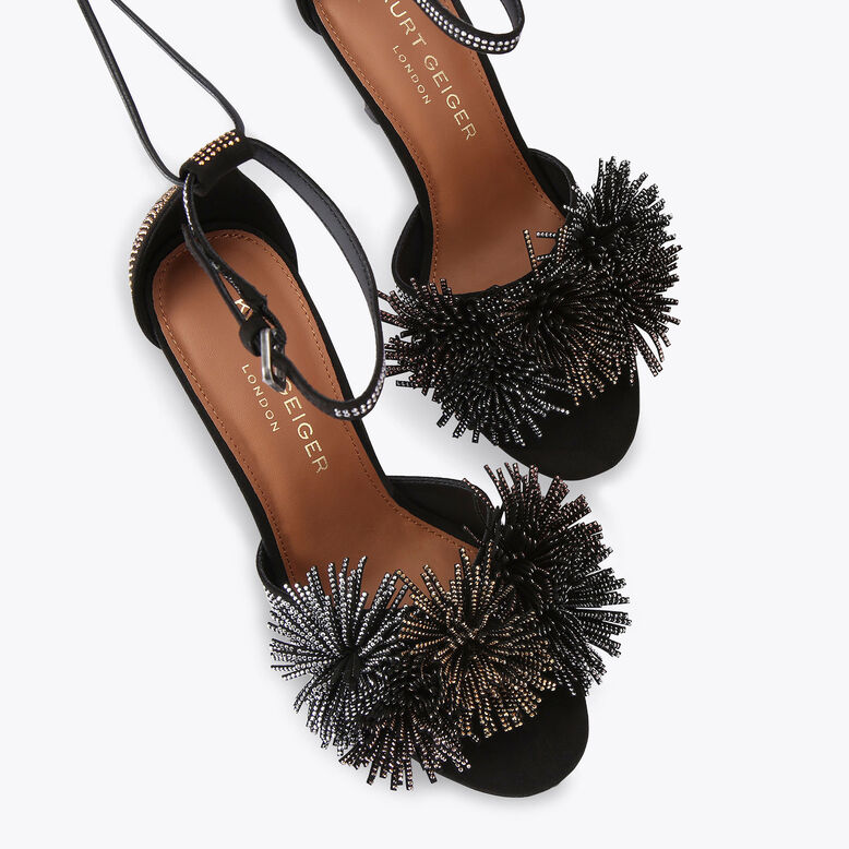 POM POM ANKLE TIE SANDAL, , hi-res