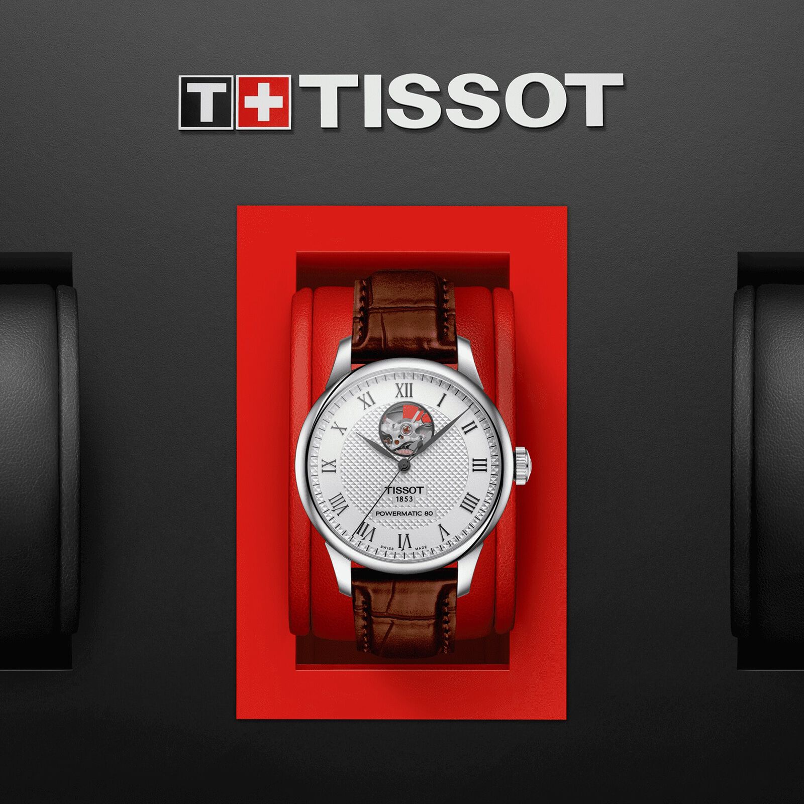 Tissot tradition powermatic 80 open heart automatic clearance men's watch