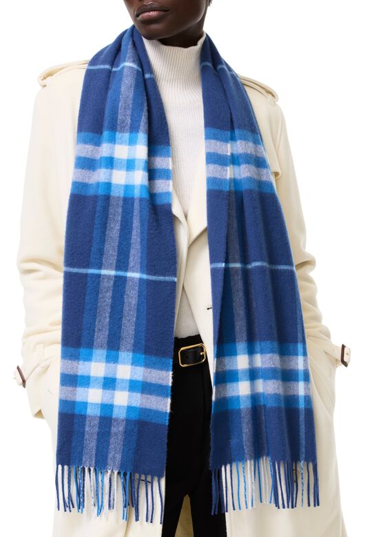Check Cashmere Scarf, , hi-res