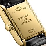 Mini Dolcevita 21.5mm X 29mm Ladies Watch Silver Black Alligator, , hi-res