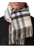 Contrast Check Cashmere Scarf, , hi-res
