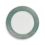Tiffany T True Dinner Plate with a Hand-painted Platinum Rim