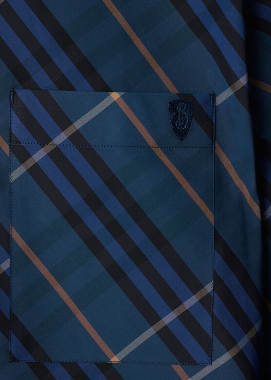 Relaxed Fit Check Cotton Shirt, , hi-res