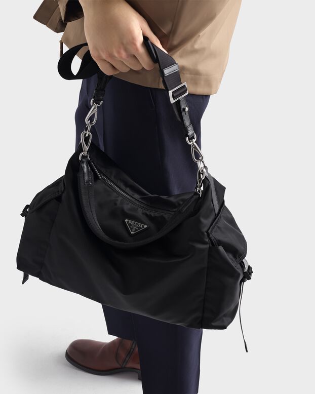Prada Explore Re-Nylon and leather bag , , hi-res