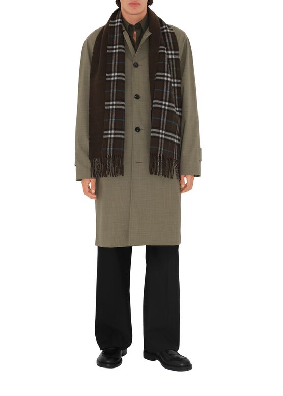 Reversible Check Cashmere Scarf, , hi-res
