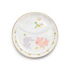 Tiny Tiffany Land Animals Two-section Baby Dish in Bone China