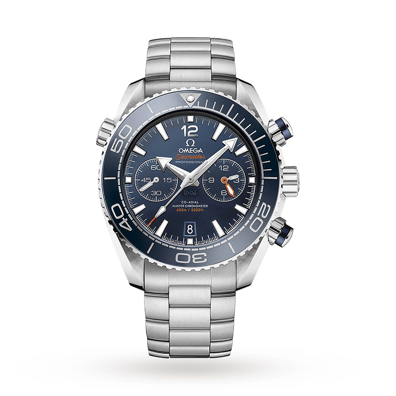 Omega seamaster planet clearance ocean blue orange