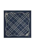 Chain Check Silk Scarf, , hi-res