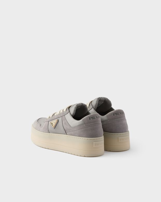 Downtown Bold Re-Nylon and suede sneakers, , hi-res