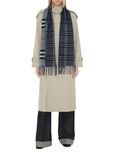 Reversible Contrast Check Cashmere Scarf, , hi-res
