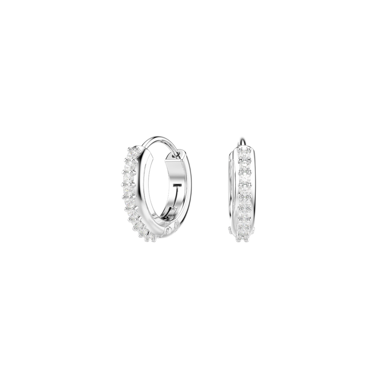 Matrix Mini Hoops - White Rhs, , hi-res