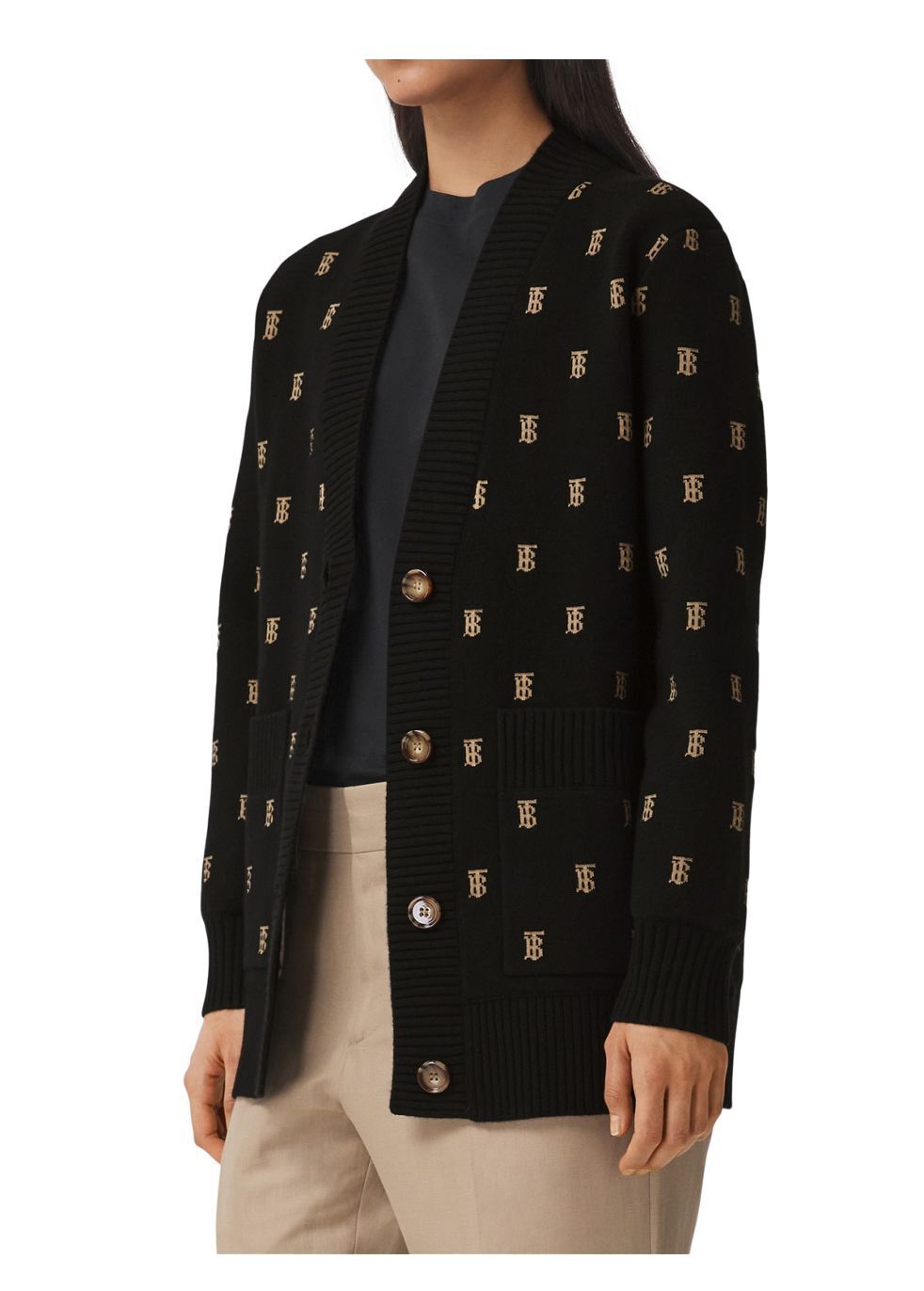 Burberry Monogram Wool Cashmere Blend 