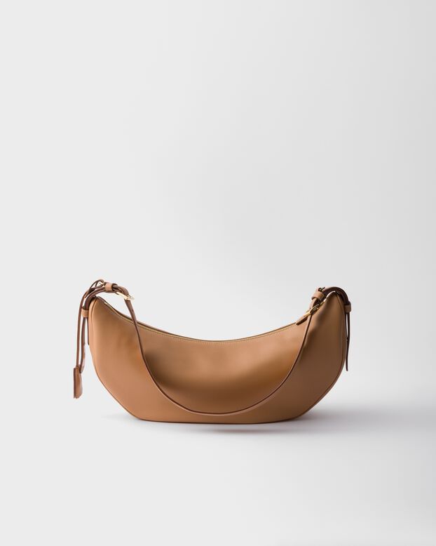 Prada Demi-lune large leather shoulder bag, , hi-res