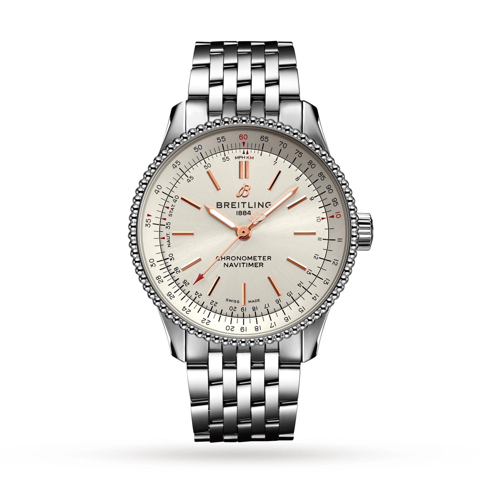 Breitling Navitimer Automatic 35 Stainless Steel Watch Fine Watches Heathrow Reserve Collect
