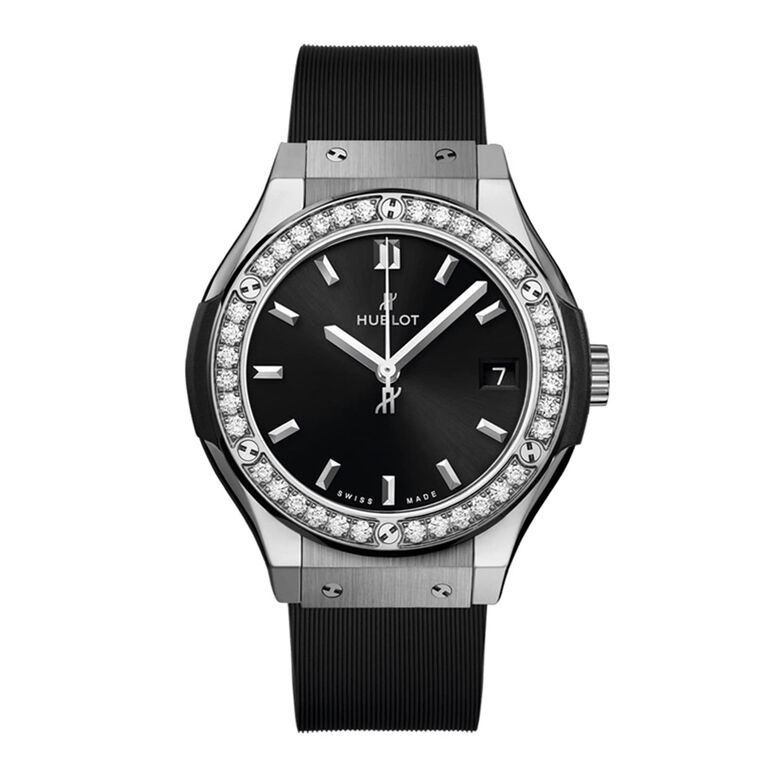 Classic Fusion Titanium Diamonds 33mm Ladies Watch Black, , hi-res