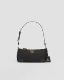 Re-Edition 2002 Re-Nylon and brushed leather shoulder bag, , hi-res