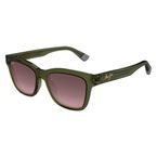 Sunglasses 644 Green Pink Mirrored
