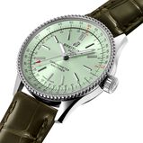 Navitimer Automatic 35 Stainless Steel Leather Strap - Mint Watch, , hi-res