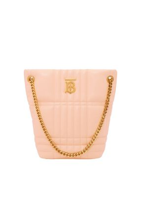 Quilted Leather Small Lola Bucket Bag