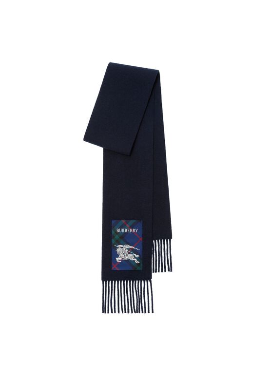 Check Label Cashmere Scarf, , hi-res