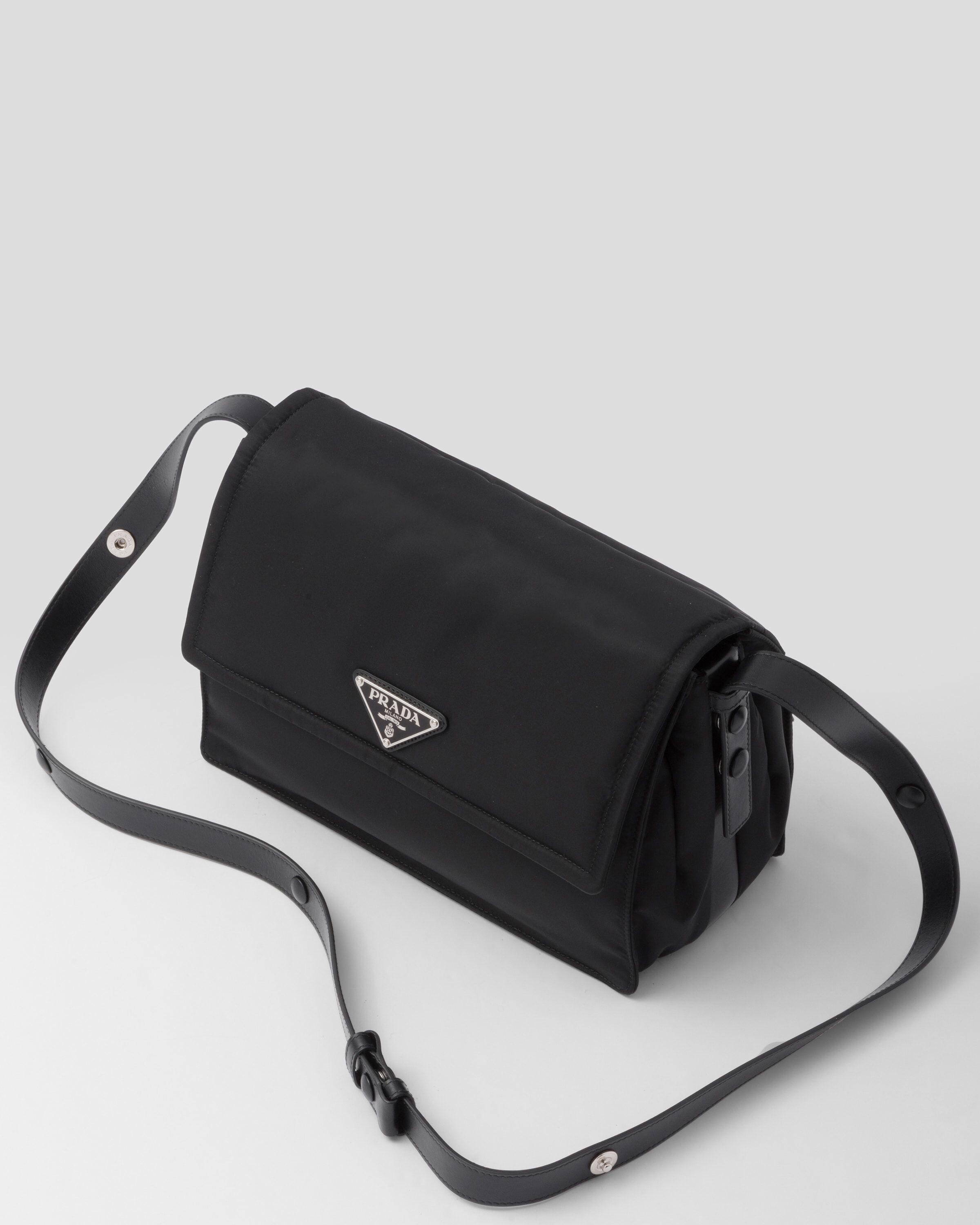 Prada medium padded nylon clutch outlet