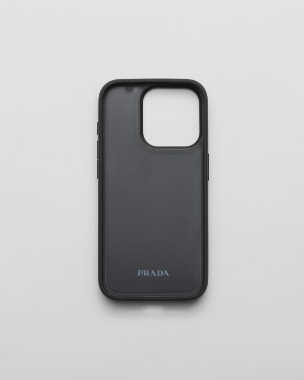 Saffiano leather cover for iPhone 15 Pro, , hi-res