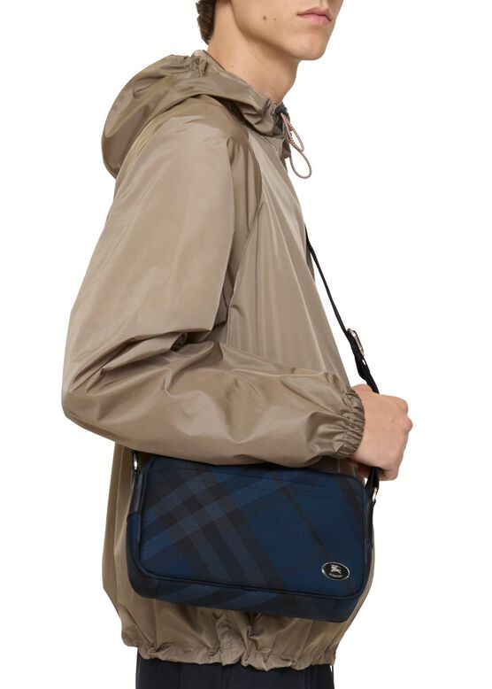 Slim Grid Crossbody Bag​, , hi-res