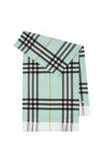 Wide Check Cashmere Scarf, , hi-res