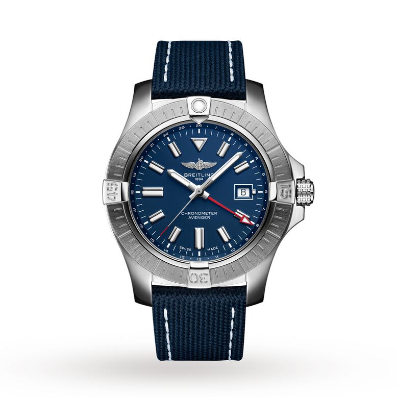 Avenger Automatic GMT 45 Leather Strap Watch, , hi-res