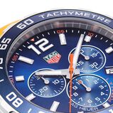 Formula 1 Chronograph 43mm Mens Watch Orange Rubber Strap, , hi-res