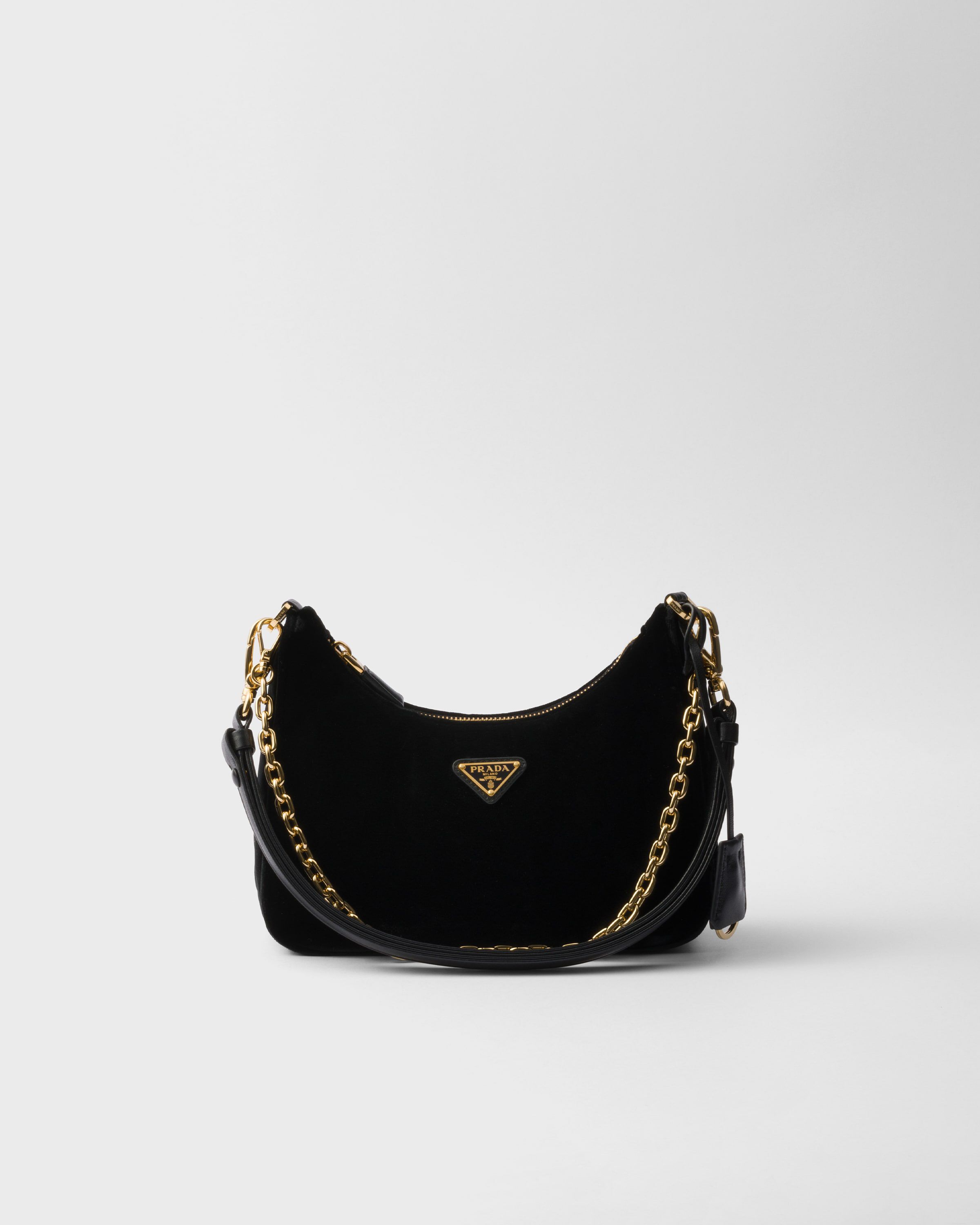 【PRADA】RE-EDITION VELVET MINI BAG Prada Re-Edition Velvet mini-bag | Black | FARFETCH PL