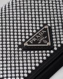 Cardholder with shoulder strap and crystals, , hi-res