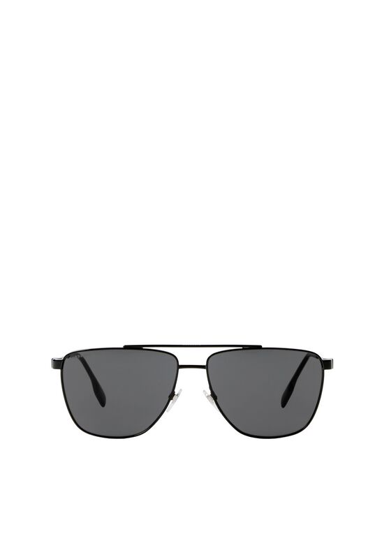 Stripe Detail Pilot Sunglasses, , hi-res