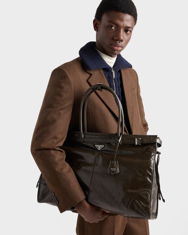 Prada Bonnie leather tote bag, , hi-res