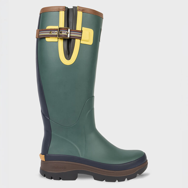 MENS BARBOUR TALL WELLY GREEN, , hi-res