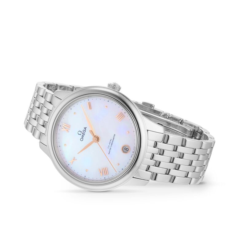 De Ville Prestige Co-Axial Master Chronometer 34mm Ladies Watch Mother Of Pearl, , hi-res